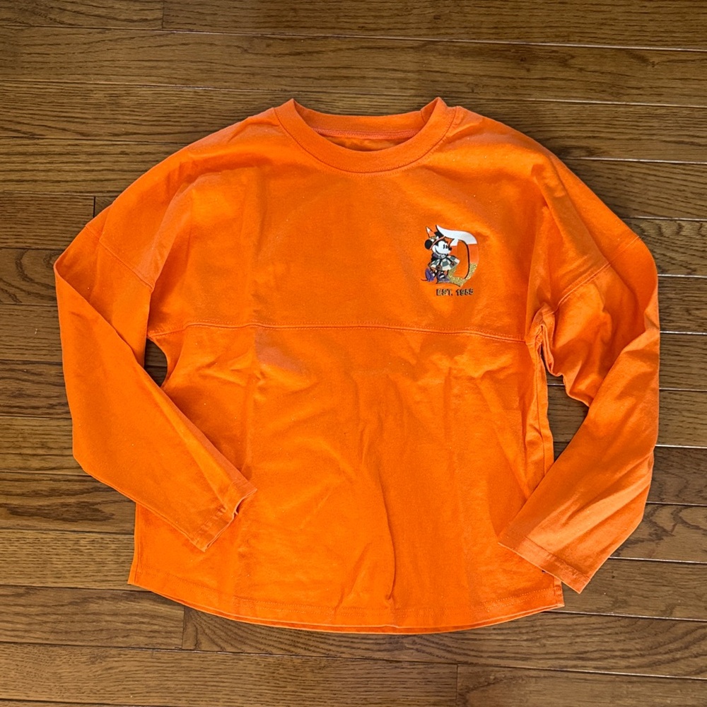 Disney Halloween Orange Kids Long Sleeve Shirt